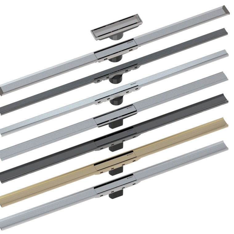 Geberit CleanLine -suihkukouruja löytyy useissa eri väreissä ja malleissa. Geberit CleanLine -suihkukouruja löytyy useissa eri väreissä ja malleissa.