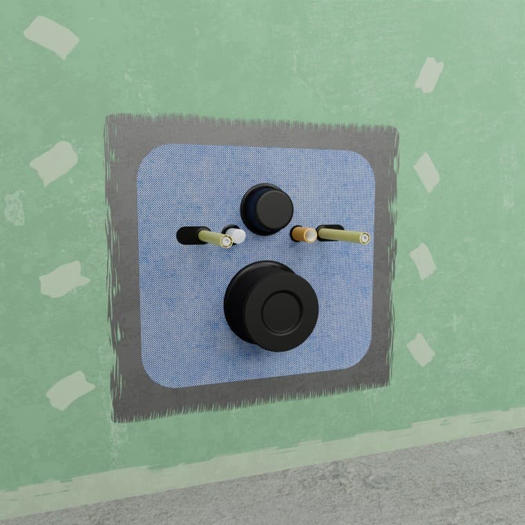 Elementin mukana toimitetaan läpivientilaipat Elementin mukana toimitetaan läpivientilaipat