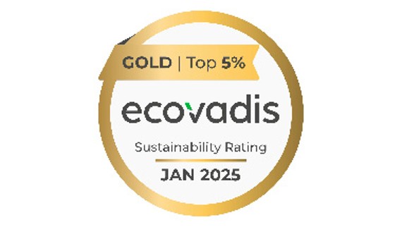 EcoVadis kultamitali (© Geberit) EcoVadis kultamitali (© Geberit)