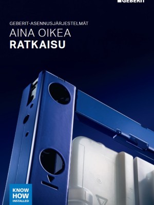 Aina oikea ratkaisu - Geberit asennusjärjestelmät 2026 Aina oikea ratkaisu - Geberit asennusjärjestelmät 2026
