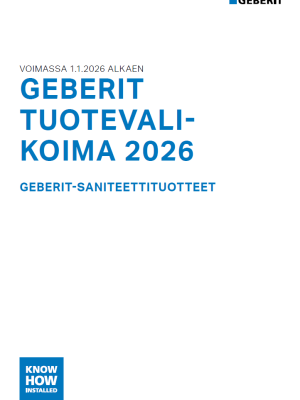 Geberit Saniteettituotteet tuotevalikoima 2026