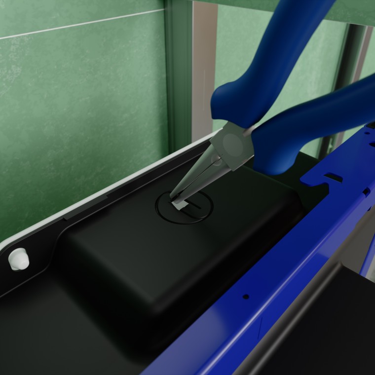 Vesi voidaan tuoda elementtiin päältä, vasemmalta tai oikealta Vesi voidaan tuoda elementtiin päältä, vasemmalta tai oikealta