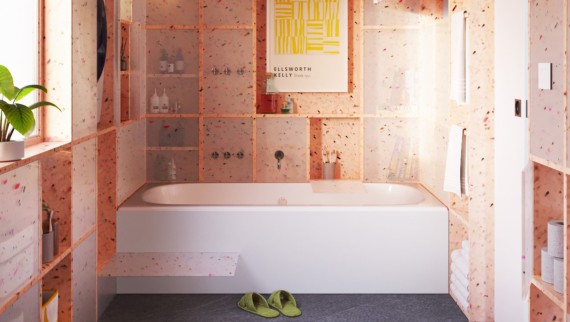 Usean sukupolven kylpyhuone nimtim Architectsilta (Iso-Britannia) (© nimtim Architects)