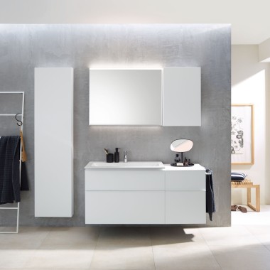 Geberit iCon -sarjan kylpyhuonekalusteet (© Geberit) Geberit iCon -sarjan kylpyhuonekalusteet (© Geberit)