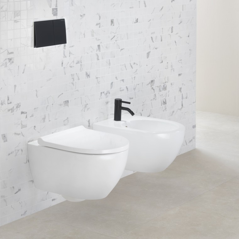 Geberit Acanto -wc-istuin ja -bidee Geberit Acanto -wc-istuin ja -bidee