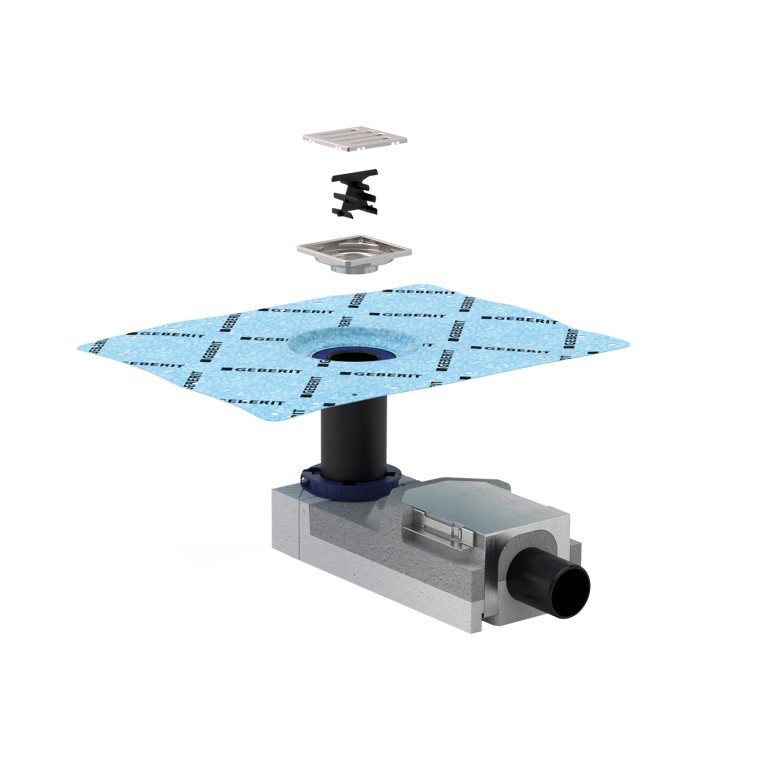 Geberit-asennussarja suihkulattiakaivolle Geberit-asennussarja suihkulattiakaivolle