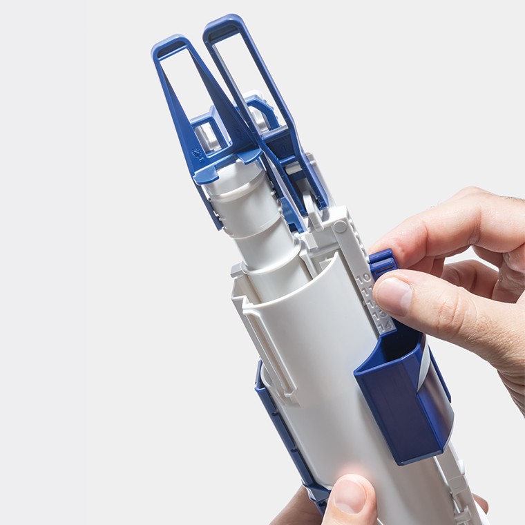 Monipuolinen Geberit 212 -huuhteluventtiili säädettävillä asetuksilla Monipuolinen Geberit 212 -huuhteluventtiili säädettävillä asetuksilla