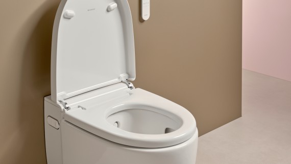 Geberit AquaClean Mera -mallissa on lämpenevä istuinrengas