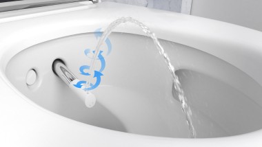 Suihkusuuttimellinen Geberit AquaClean -wc-pesuistuin