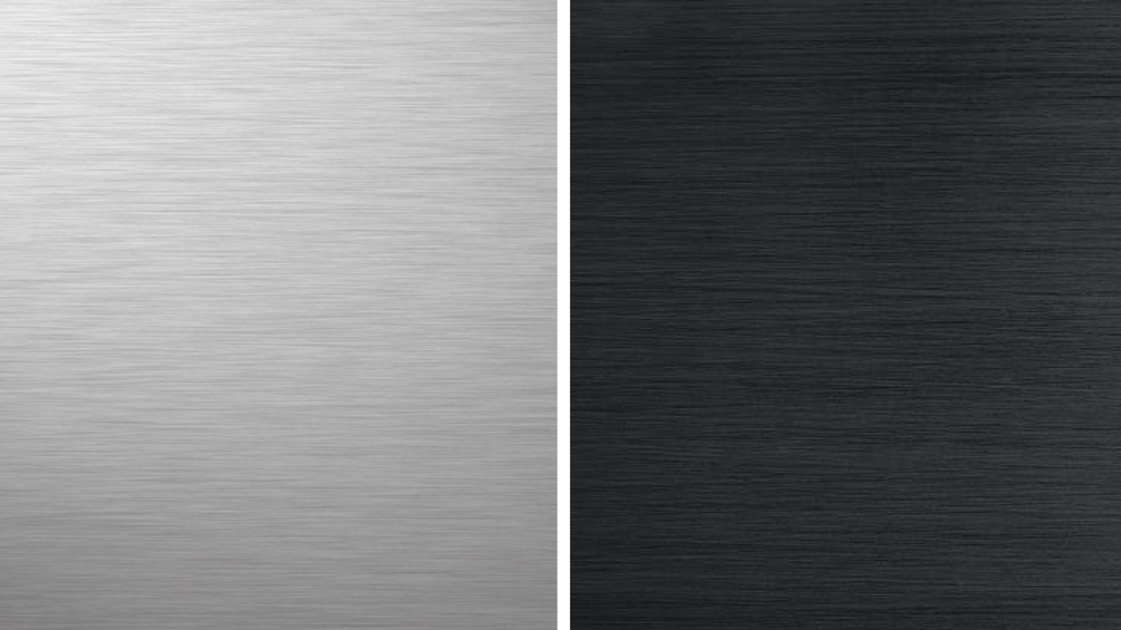 Geberit Monolith -moduulin sivupaneelit alumiinin ja mustan kromin väreissä Geberit Monolith -moduulin sivupaneelit alumiinin ja mustan kromin väreissä