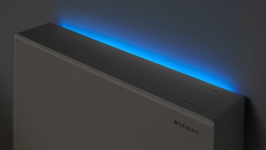 Geberit Monolith Plus -moduulissa on hillitty LED-valo