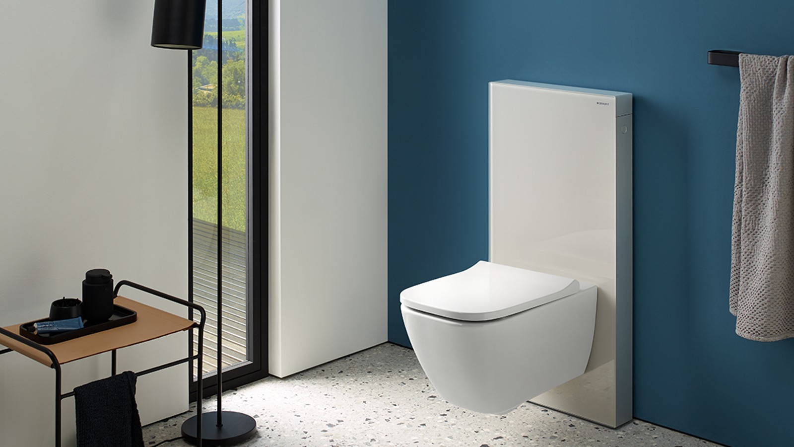 Geberit Monolith -wc-moduuli, hiekanharmaa lasi Geberit Monolith -wc-moduuli, hiekanharmaa lasi