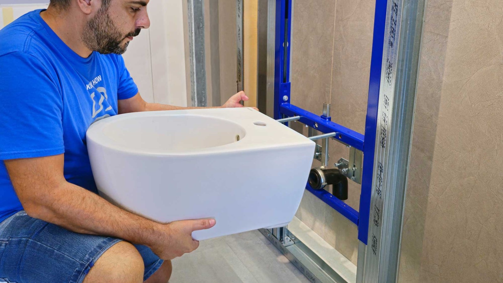 Geberit-bideen asennus EFF3:lla