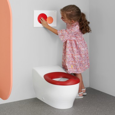 Alle 3-vuotiaille lapsille tarkoitettu Geberit Bambini -lattia-WC