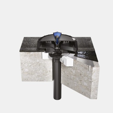 Geberit Pluvia asennus bitumipintaiset katot