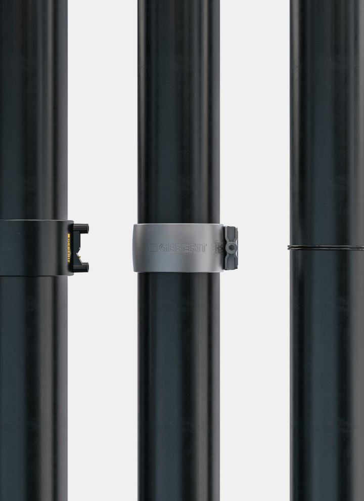 Geberit Silent-db20 voidaan asentaa käyttäen erilaisia liitostapoja Geberit Silent-db20 voidaan asentaa käyttäen erilaisia liitostapoja