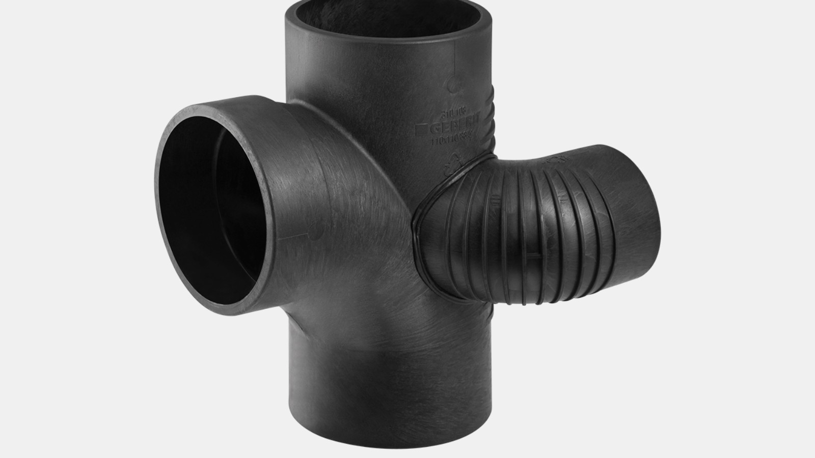 Geberit Silent-db20 haarayhde laskuputkeen 88,5°, vasen Geberit Silent-db20 haarayhde laskuputkeen 88,5°, vasen