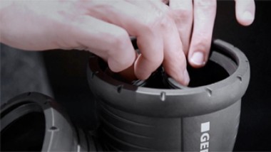 Geberit Silent-Pro: EPDM-tiivisteen helppo irroitus ja asennus