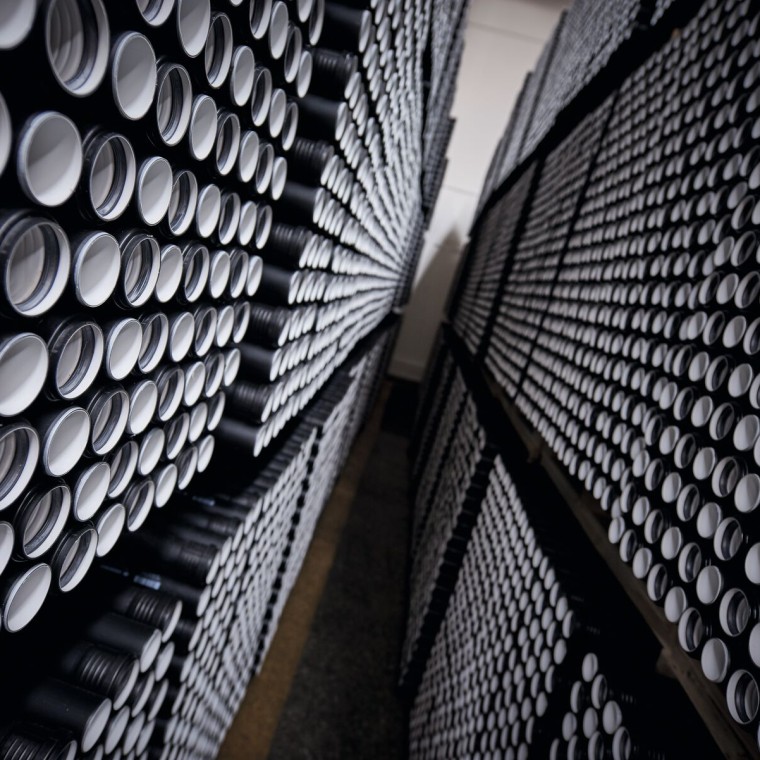 Euroopassa valmistetut pystykokoojan Silent-PP-putket