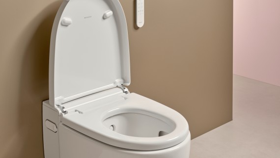 Geberit AquaClean Mera -pesu-wc-istuimen automaattinen lämmitystoiminto Geberit AquaClean Mera -pesu-wc-istuimen automaattinen lämmitystoiminto