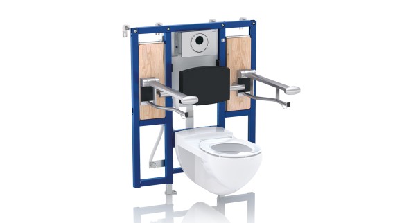 Esteetön WC-istuin Geberit Duofix -asennuselementillä
