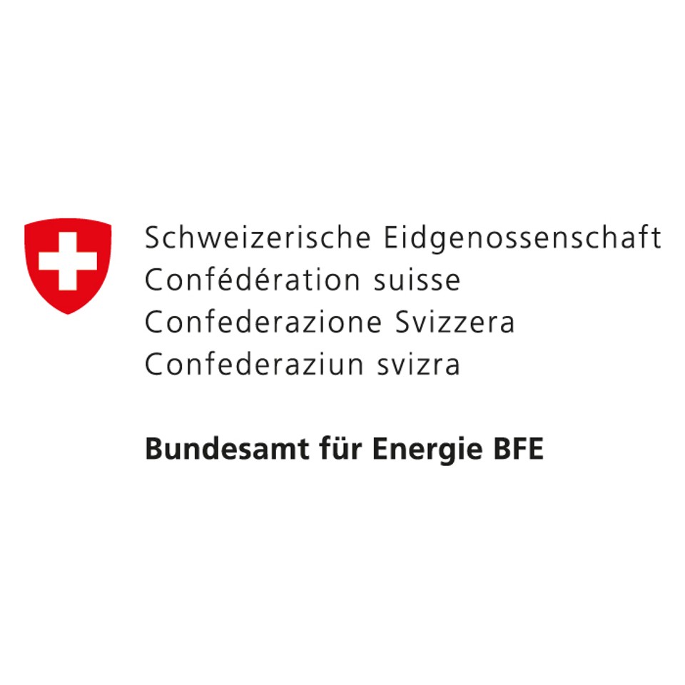 Schweizerische Eidgenossenschaft -järjestön / Sveitsin energiaviraston logo Schweizerische Eidgenossenschaft -järjestön / Sveitsin energiaviraston logo