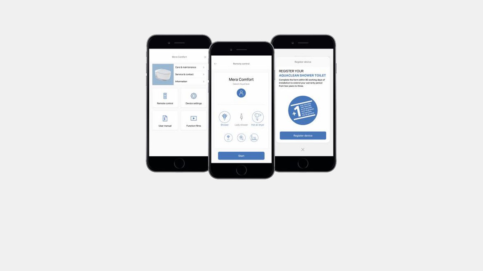 Geberit Home -sovellus Geberit Home -sovellus