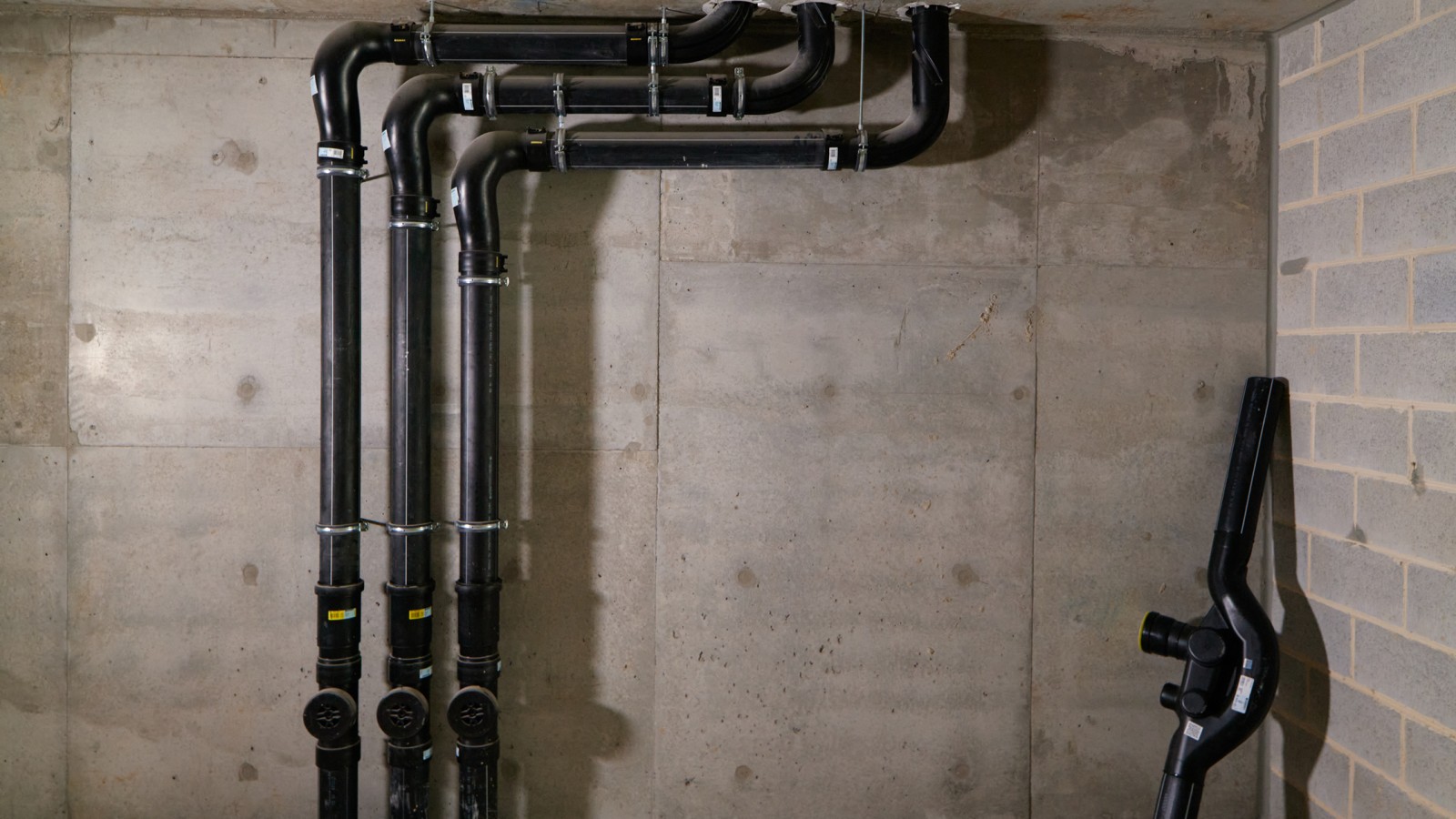 SuperTube-viemärijärjestelmä mahdollistaa enemmän asuintilaa (© Michael Curwood & Adam Powell) SuperTube-viemärijärjestelmä mahdollistaa enemmän asuintilaa (© Michael Curwood & Adam Powell)