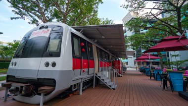 Train Pod Hotelli Singaporessa (© Watson Lau)