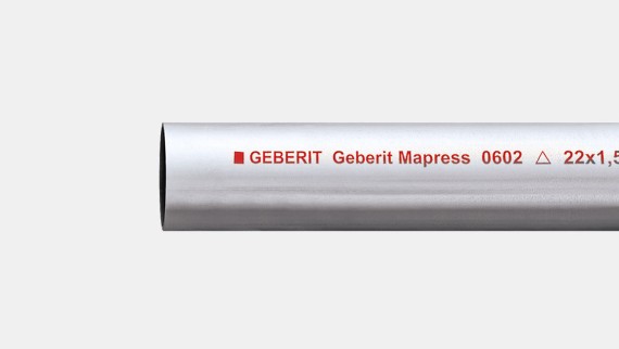 Geberit Mapress -hiiliteräsputki, ulkoa sinkitty