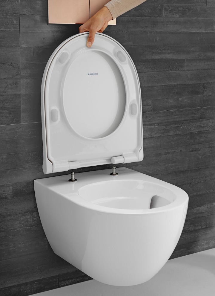 Geberit Acanto -WC-istuin QuickRelease-toiminnolla