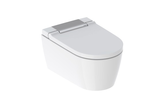 Geberit AquaClean Sela kiiltävällä kromisella design-kannella Geberit AquaClean Sela kiiltävällä kromisella design-kannella