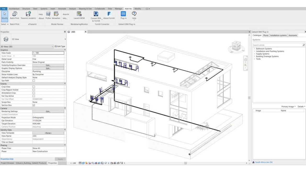 Tuoterakenne Autodesk® Revit® - katalogi-moduulissa.