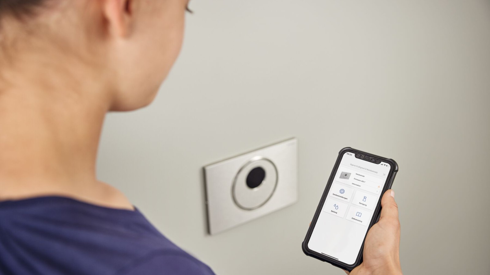 Asetusten asettaminen Geberit Control -sovelluksessa Asetusten asettaminen Geberit Control -sovelluksessa