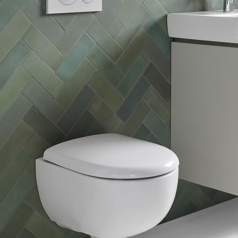 Renova Compact -seinä-wc-istuimen pyöreä muotoilu Renova Compact -seinä-wc-istuimen pyöreä muotoilu