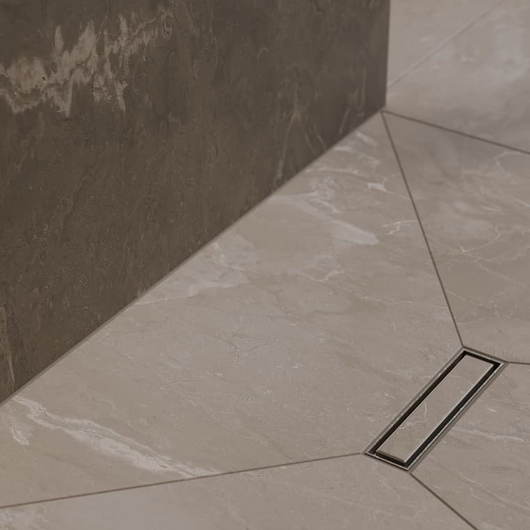 Laatoitettava CleanLine -suihkukouru Laatoitettava CleanLine -suihkukouru