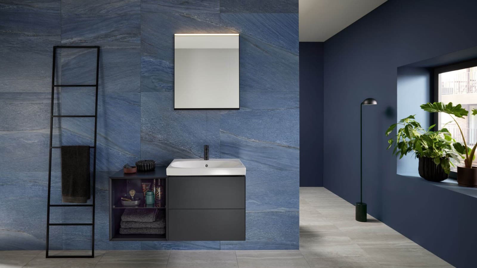 Geberit Acanto -sarjan kalusteet ja Option peili Geberit Acanto -sarjan kalusteet ja Option peili