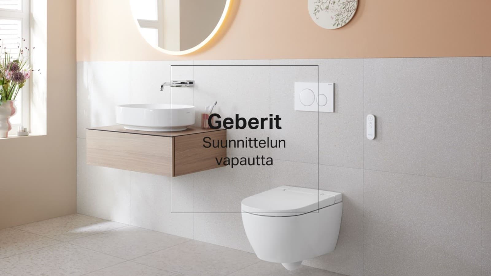 Suunnittelun vapautta kylpyhuoneeseen Suunnittelun vapautta kylpyhuoneeseen