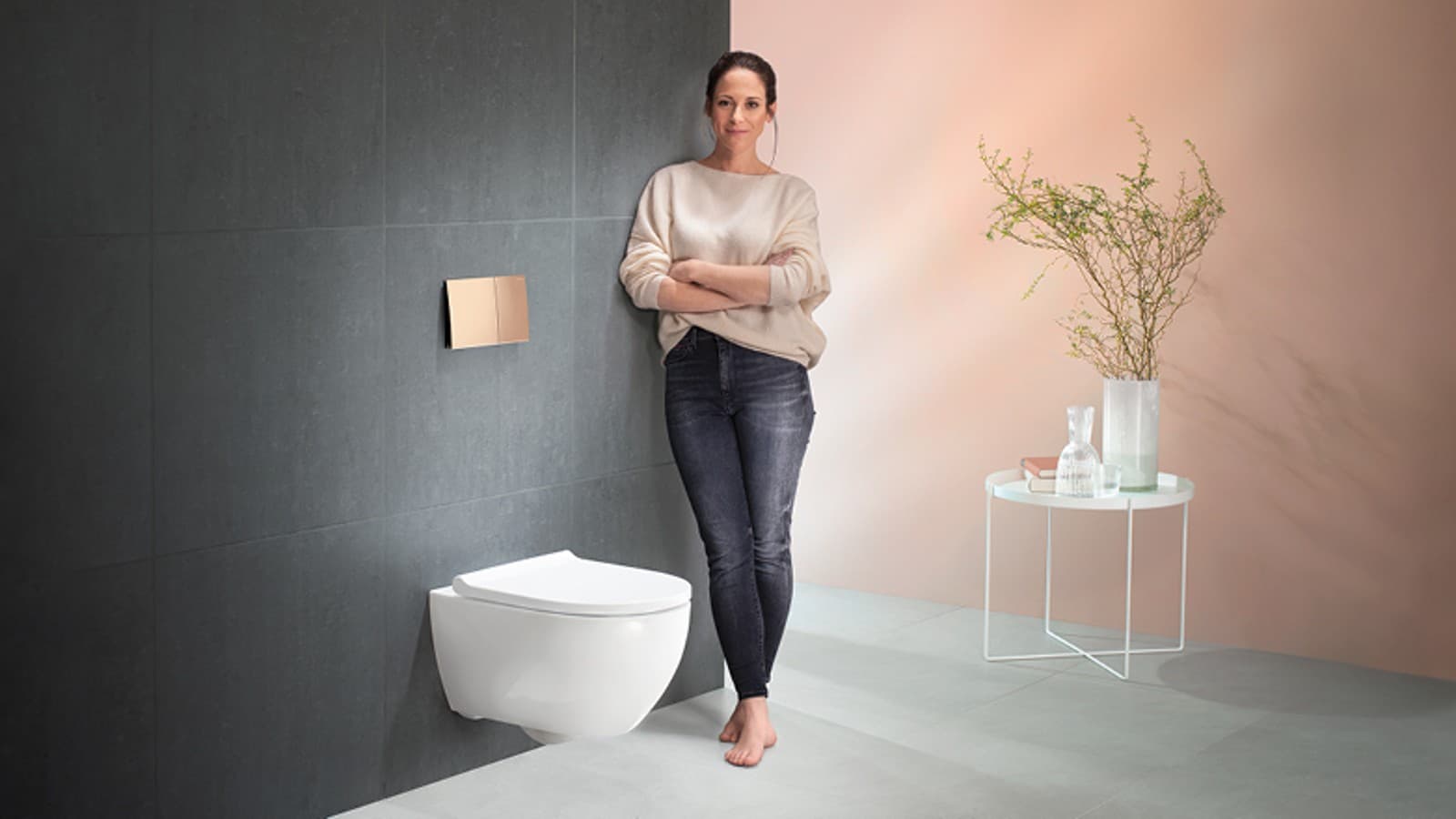 Geberit Acanto WC-istuin yhdistettynä Geberit WC-ratkaisuun Geberit Acanto WC-istuin yhdistettynä Geberit WC-ratkaisuun