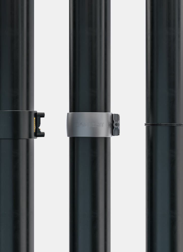 Geberit Silent-db20 voidaan asentaa käyttäen erilaisia liitostapoja Geberit Silent-db20 voidaan asentaa käyttäen erilaisia liitostapoja