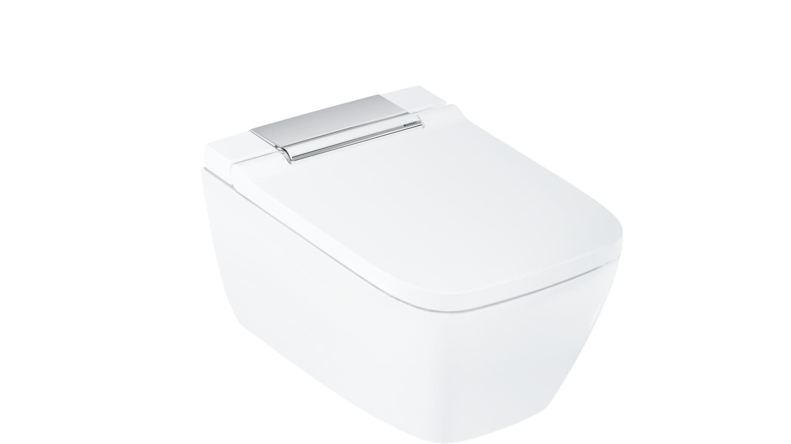 AquaClean Sela Square kiiltävällä kromisuojuksella AquaClean Sela Square kiiltävällä kromisuojuksella