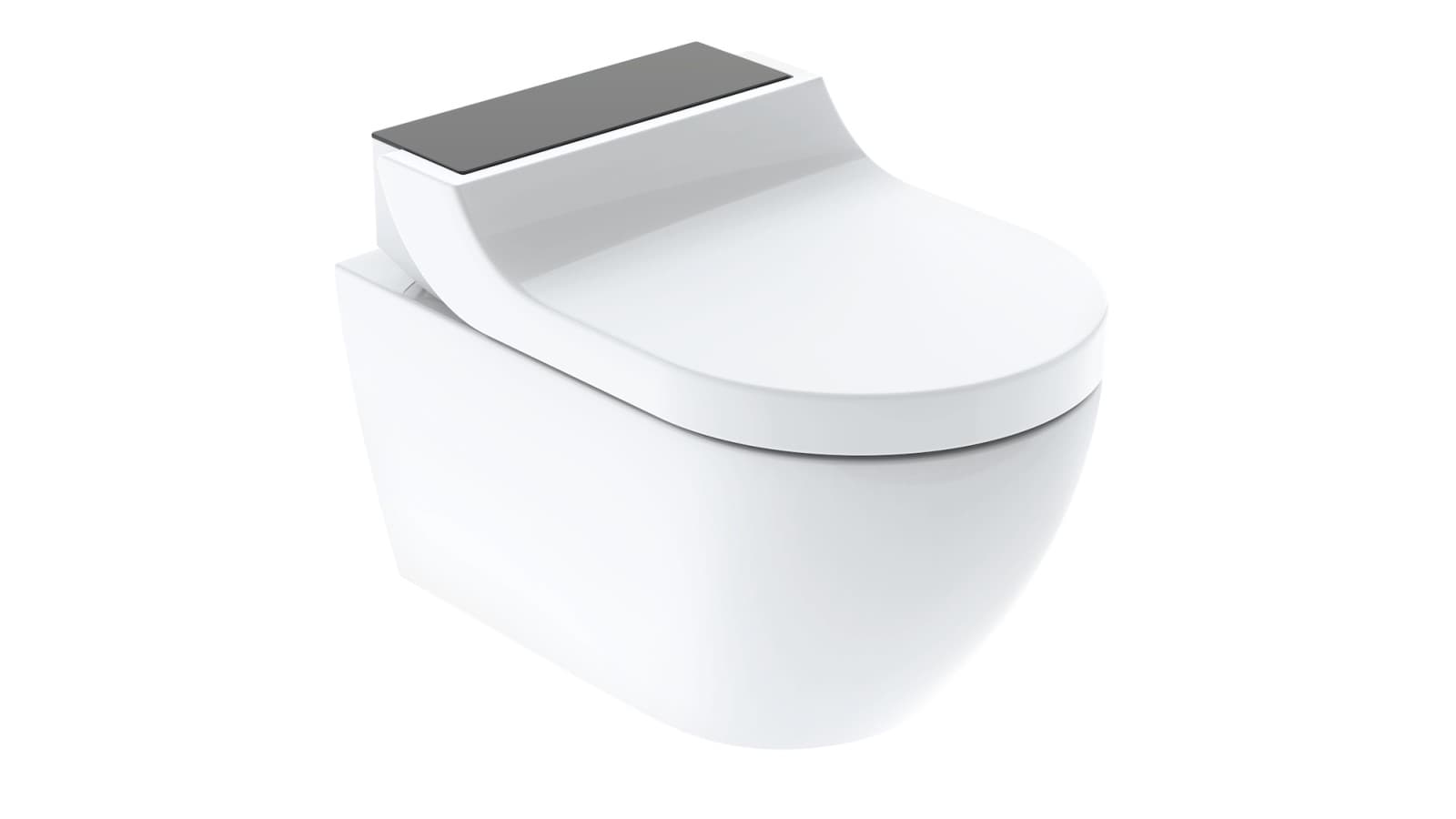 Geberit AquaClean Tuma mustalla lasipeitelevyllä Geberit AquaClean Tuma mustalla lasipeitelevyllä