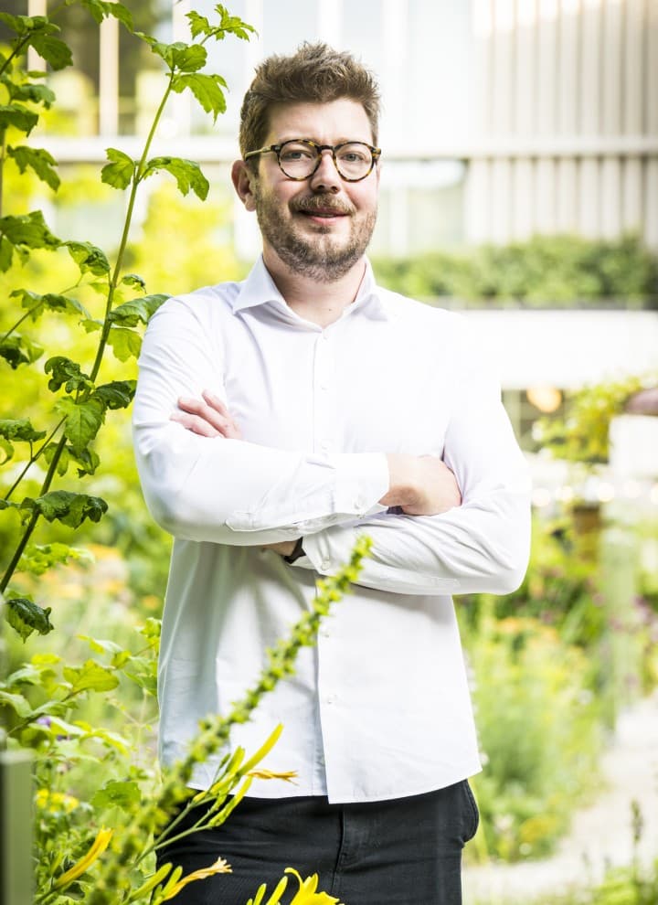 Arkkitehti Jonas Vanbelle suunnitteli Rubenshuisin uuden sisääntulorakennuksen (© Frederik Beyens) Arkkitehti Jonas Vanbelle suunnitteli Rubenshuisin uuden sisääntulorakennuksen (© Frederik Beyens)