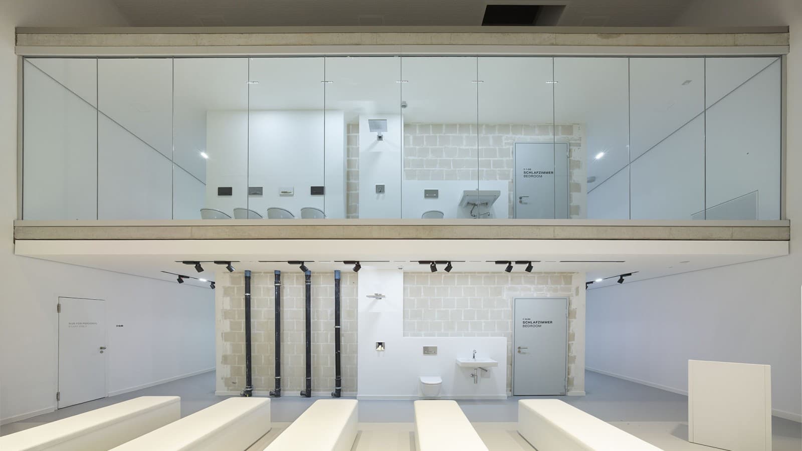 Akustinen kuutio on suunniteltu nimenomaan saniteettitilojen äänieristykseen (© Roland Halbe) Akustinen kuutio on suunniteltu nimenomaan saniteettitilojen äänieristykseen (© Roland Halbe)