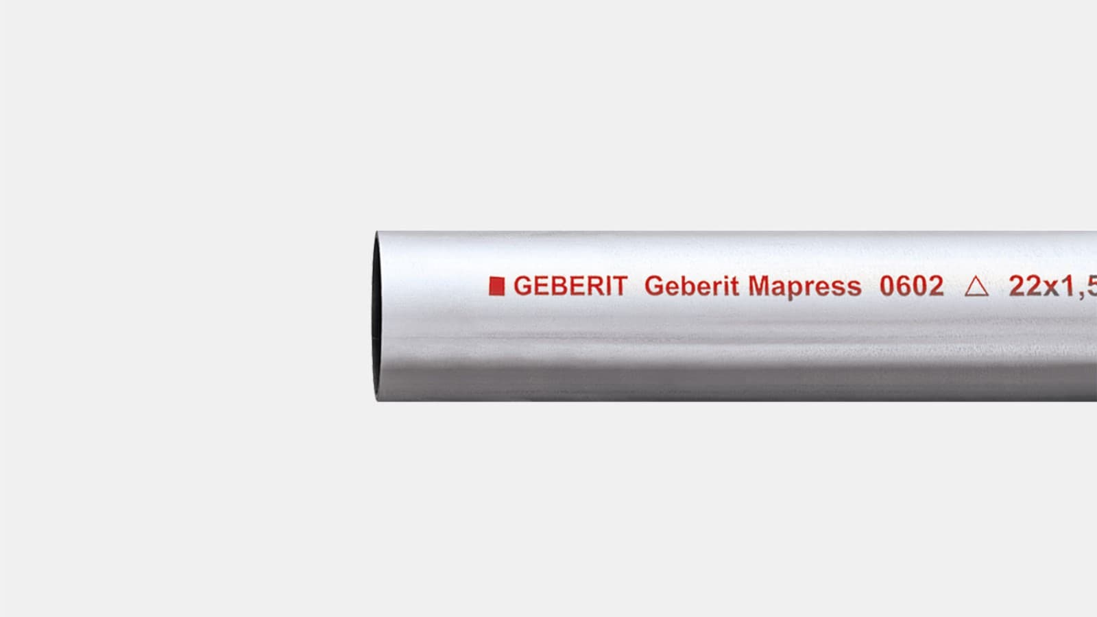 Geberit Mapress -hiiliteräsputki, ulkoa sinkitty Geberit Mapress -hiiliteräsputki, ulkoa sinkitty