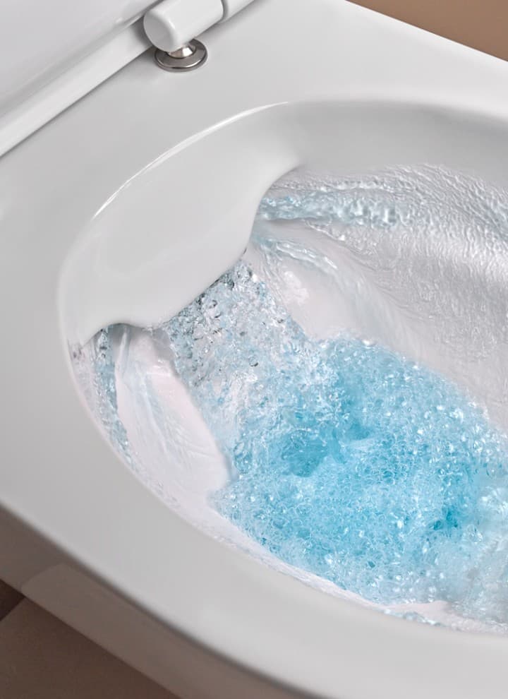 Huuhtelukaulukseton wc-istuin Huuhtelukaulukseton wc-istuin